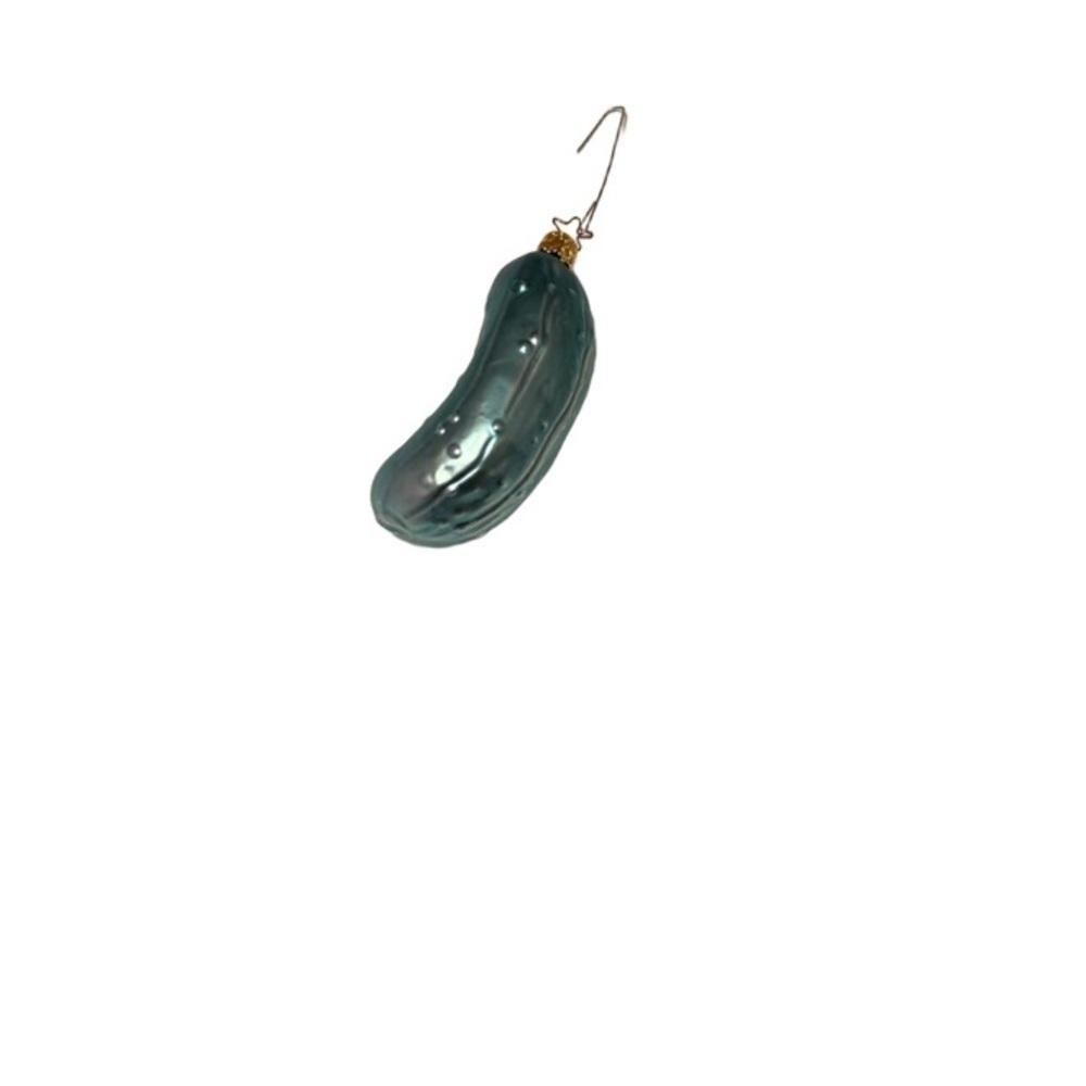Old World Christmas Green Pickle Ornament with Box
